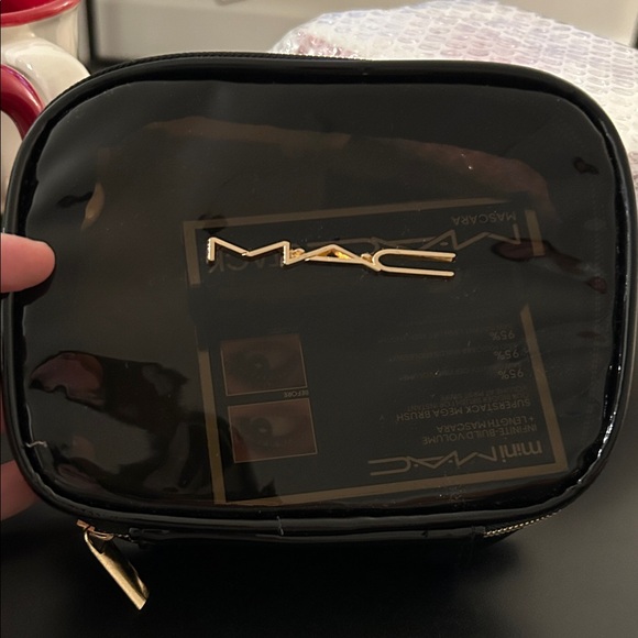 MAC Transparent Black Makeup Pouch - Picture 1 of 5